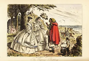 Rosa McDermott and her mother hearing a prophecy Rosa McDermott and her mother hearing a prophecy