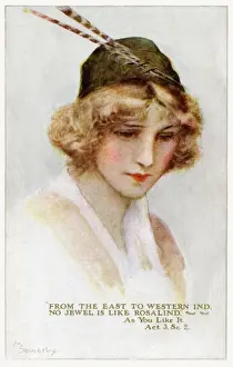 Vintage Historical Illustrations Prints: Rosalind