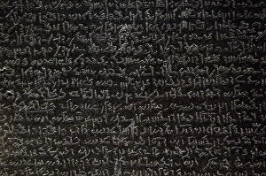 The Rosetta Stone. Demotic scripture The Rosetta Stone. Demotic scripture