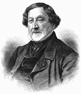 Italian Classical Music Artists Prints: ROSSINI 1868