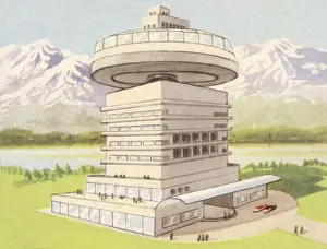 Early 20th Century Healthcare Prints: Rotating Sanatorium