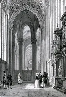 Rouen Cathedral France Prints: Rouen Cathedral Interior