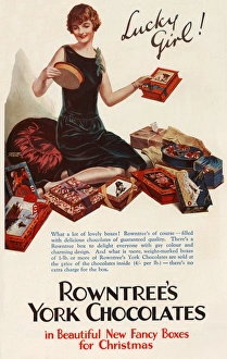 Rowntrees York Chocolates advertisement Rowntrees York Chocolates advertisement