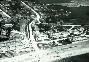 Aerial View of Sandown, Isle of Wight Print