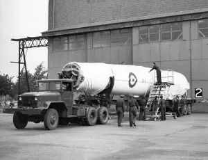 The First Thor Missile Print, Feltwell Norfolk 1958