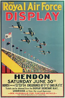 Royal Air Force Display Poster, Hendon Royal Air Force Display Poster, Hendon
