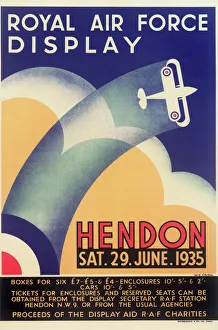 Royal Air Force Display Poster, Hendon Royal Air Force Display Poster, Hendon