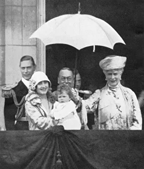 The royal family with baby Princess Elizabeth The royal family with baby Princess Elizabeth