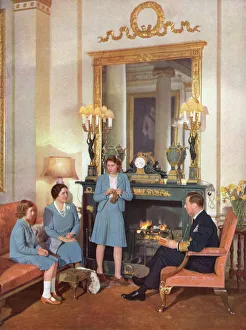 Royal family at home, special sitting for ILN, May 1942 Royal family at home, special sitting for ILN, May 1942