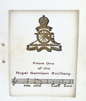 Royal Garrison Artillery Christmas card