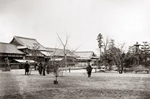 Former royal palace, Kyoto, Japan, circa 1880s. Date: circa 1880s Former royal palace, Kyoto, Japan, circa 1880s. Date: circa 1880s