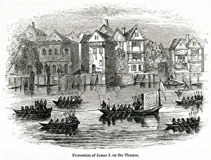 Royal procession of James I on the Thames Royal procession of James I on the Thames