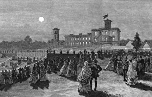 Royal Wedding 1885 -- grounds of Osborne House, evening Royal Wedding 1885 -- grounds of Osborne House, evening