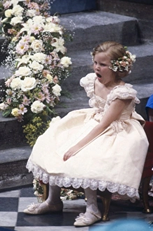Royal Wedding 1986 - yawning bridesmaid Royal Wedding 1986 - yawning bridesmaid