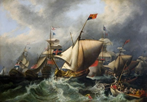 The Royal Yacht conveying George I to England The Royal Yacht conveying George I to England