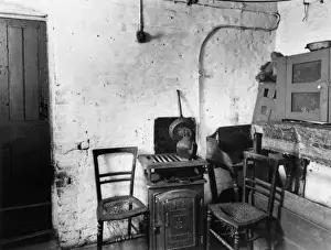 Early 20th Century Home Decor Prints: Rudimentary Kitchen C20