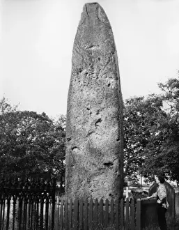 Ancient British Architecture Prints: Rudston Monolith