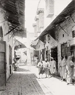 Rue du Souk, street to the Souk, Belat, Tunisia Rue du Souk, street to the Souk, Belat, Tunisia