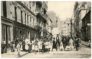Rue Jacquemont, Avenue de Clichy, Paris, France Rue Jacquemont, Avenue de Clichy, Paris, France