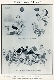 Rugby Players in a Scrum