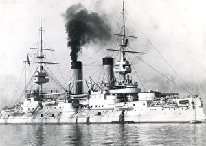 Russian battleship Tsarevich at Toulon, France Russian battleship Tsarevich at Toulon, France