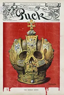 Puck Magazine Illustrations Online Prints: The Russian crown