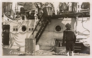 Russian Refugee children on the HMS Marlborough at Moda Russian Refugee children on the HMS Marlborough at Moda