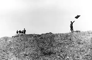 Russian Soldier Using Semaphore Print, 1905
