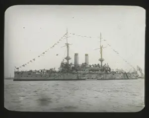 Warship Prints: Russo-Japanese War Print: Two Funnelled Ship