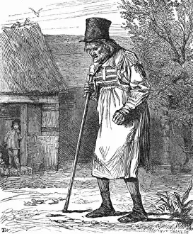 Rural Life In 19th Century Britain Prints: Rustic Type in Smock