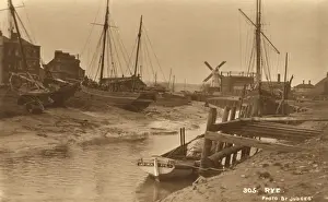 Vintage Sailing Boats Prints: Rye Harbour