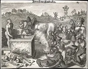 Panama Human Sacrifice Ritual Print