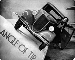 Safe angle of tip on Ford car Safe angle of tip on Ford car