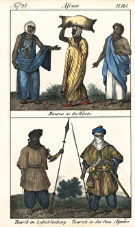 Saharan costumes: Moors in the desert Saharan costumes: Moors in the desert