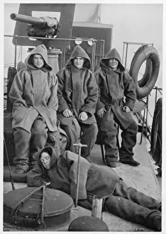 Royal Navy Sailors Prints: Sailors in Duffles
