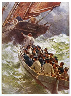 Sailors rescued by fishing boat during First World War Sailors rescued by fishing boat during First World War