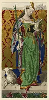 Early Christian Martyrs Prints: Saint Agnes