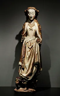 Saint Barbara, c. 1470, by Master of the Statues of Koudewat Saint Barbara, c. 1470, by Master of the Statues of Koudewat