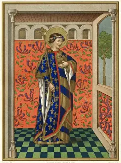 French Saint Prints: Saint Clodoaldus