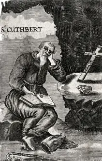 Early Christian Art Prints: Saint Cuthbert