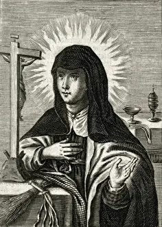 Early Christian History Prints: Saint Eustochium