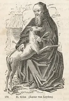 Saint Giles Engraved Print