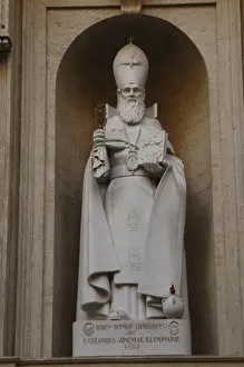 Prints of Saint Gregory the Illuminator or Saint Gregory the Enlightener (c. 257- c. 331). Patron saint and first official head of the Armenian Apostolic Church. Statue. St. Peters Basilica. Vatican City Vatican City Prints: Saint Gregory the Illuminator Print, Vatican Statue