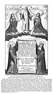 Saint Mechtildis Print: A Young Nun at Helfta Convent