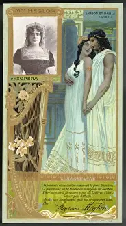 Saint Saens / Samson et Dalila Print - Meyriame Heglon as Dalila at Paris Opera