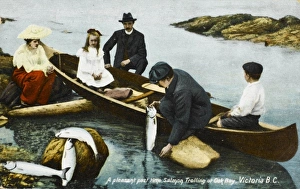 Salmon Trolling at Victoria, British Columbia Salmon Trolling at Victoria, British Columbia