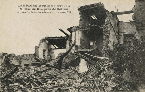 Salonika - damage after French attacks Salonika - damage after French attacks