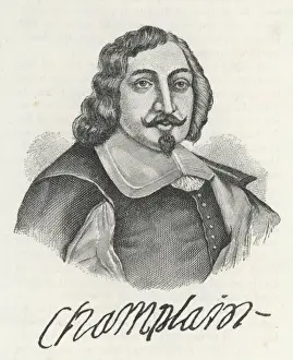 Samuel De Champlain Biography Prints: Samuel Champlain
