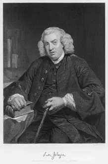 Print of Dr Samuel Johnson with Autograph