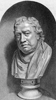 Historical Figure Portrait Art Prints: Samuel Johnson / Bust